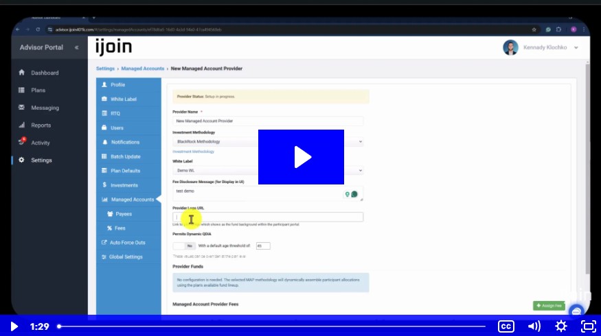 How to Set Up Managed Account Providers